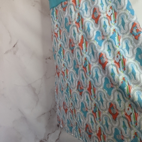 Soybu Tank Dress Black Size Small Racerback Mini Print White Blue - Picture 4 of 13